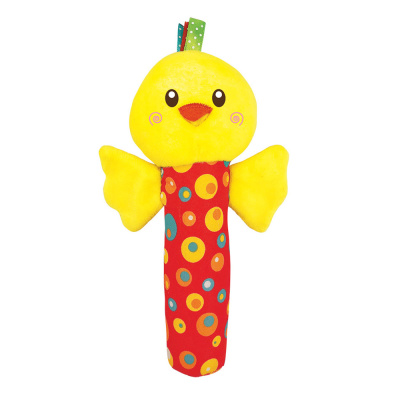 Развивающая погремушка пищалка Цыпленок Азбукварик